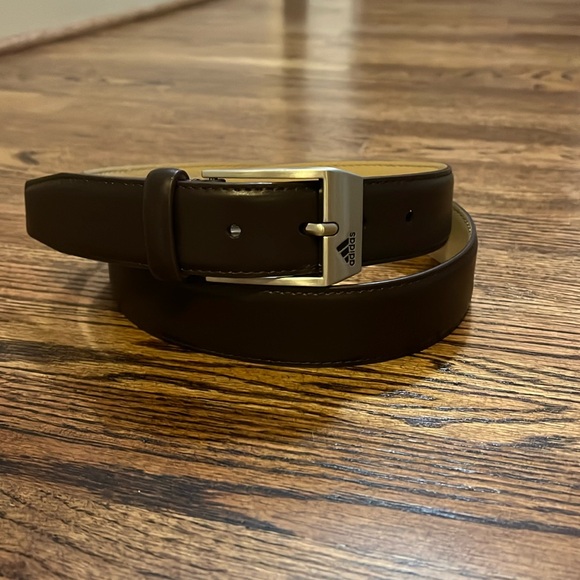 Adidas Brown Leather Belt - Picture 1 of 2